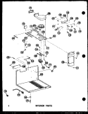 INTERIOR PARTS Diagram and Parts List for RR P7211006M Amana Microwave