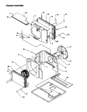 CHASSIS ASSY Diagram and Parts List for 18C3Y P1203205R Amana Air Conditioner