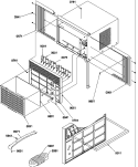 FRONT Diagram and Parts List for 5P2MY P1203001R Amana Air Conditioner
