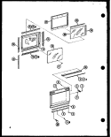 Page 1 Diagram and Parts List for RR7 P7258202M Amana Microwave