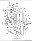 UPPER DOOR PARTS Diagram and Parts List for ESR14E P7395328W Maytag Refrigerator
