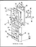 LOWER DOOR PARTS Diagram and Parts List for TM14F P7565802W Amana Refrigerator