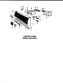 COUNTER PANEL Diagram and Parts List for DUS-406-19 DUS-406-1 9 Caloric Dishwasher