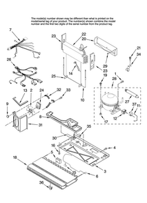 Unit Parts Diagram and Parts List for MFF2558KEB11  Maytag Refrigerator