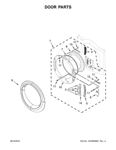 Part Location Diagram of W10823368 Whirlpool WINDOW