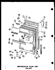 Section 11 Diagram and Parts List for ESRC316B-L-P73500-1WL  Amana Refrigerator