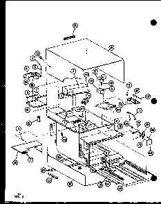 Cabinet Parts Diagram and Parts List for RC10B-PB P75085-16M Amana Microwave