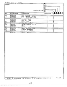 Base And Cavity Page 3 Diagram and Parts List for DM15H14TMW  Magic Chef Microwave