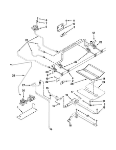 Manifold Parts Diagram and Parts List for MGS5752BDB20  Maytag Range
