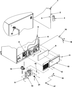 Cabinet Back Series 50+ Diagram and Parts List for ASD2622HRS-ASD2622HRS0  Amana Refrigerator