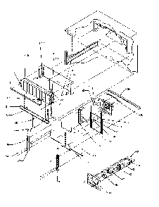 Evaporator Area Diagram and Parts List for TP21A3L-P1181503WL  Amana Refrigerator