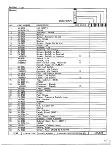 Top Page 2 Diagram and Parts List for 6748A  Norge Washer