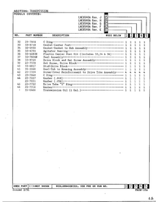 Transmission Page 5 Diagram and Parts List for 6540A REV D Norge Washer