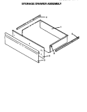 STORAGE DRAWER ASSY Diagram and Parts List for RSF320OUW P1141271N Amana Range