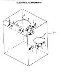ELECTRICAL COMPONENTS Diagram and Parts List for RSF320OUW P1141271N Amana Range