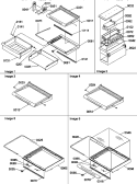 DELI, SHELVES, CRISPER ASSEMBLIES & ACS Diagram and Parts List for SRDE528TBW P1310302W W Amana Refrigerator