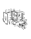 TUB DETAILS Diagram and Parts List for DUR20819CL  Amana Dishwasher