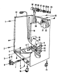 FRAME DETAILS Diagram and Parts List for DCS-211-1A DCS-211-1 A Caloric Dishwasher