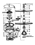 MOTOR, HEATER & SPRAY ARM DETAILS Diagram and Parts List for DCS-211-1A DCS-211-1 A Caloric Dishwasher
