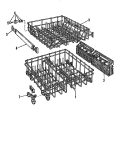 RACK DETAILS Diagram and Parts List for DCS-211-1A DCS-211-1 A Caloric Dishwasher