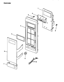 Page 2 Diagram and Parts List for CE76T P1178806M Amana Microwave