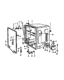 TUB DETAILS Diagram and Parts List for DUS-204-19 DUS-204-1 9 Amana Dishwasher