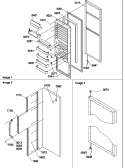FZ DOOR ACCESSORIES Diagram and Parts List for SX322S2L P1307303W L Amana Refrigerator