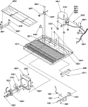 MACHINE COMPARTMENT Diagram and Parts List for SRD325S5E P1307203W E Amana Refrigerator