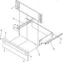STORAGE DOOR Diagram and Parts List for ARG7600WW P1143325NWW Amana Range