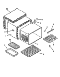 CAVITY Diagram and Parts List for CARR630WW P1143437NWW Amana Range