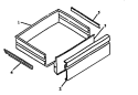 STORAGE DRAWER Diagram and Parts List for CARR630WW P1143437NWW Amana Range