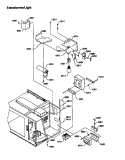 TRANSFORMER / LIGHT Diagram and Parts List for RFS11MPLWT P1300302M Amana Microwave