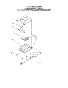 Part Location Diagram of 8192011 Whirlpool DISCONTINUED