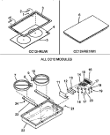 GLASS COOKTOP MODULE - ALL CC12 Diagram and Parts List for CC12HRW P1172302S W Amana Cooktop