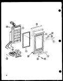 Page 4 Diagram and Parts List for RRL-9A P7470501M Amana Microwave