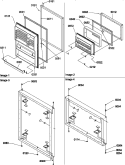 DOOR ASSEMBLIES Diagram and Parts List for TR18TW P1303101W W Amana Refrigerator