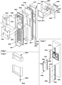 FZ DOOR Diagram and Parts List for SXD22S2W P1303512W W Amana Refrigerator