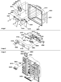 ICE - WATER CAV / ELEC BRKT ASSY / TOE GRILLE Diagram and Parts List for SXD22S2W P1303512W W Amana Refrigerator