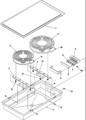 ACT100 (RIBBON RADIANT, 6`` / 8``) Diagram and Parts List for ACT110W P1133386N W Amana Cooktop