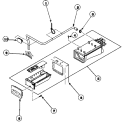 Part Location Diagram of 685711 Whirlpool DISPENSER,MOLDED W/V