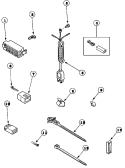 POWER CORD AND TERMINALS Diagram and Parts List for LTC85AW PLTC85AW Amana Washer