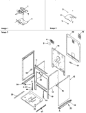 CABINET Diagram and Parts List for CARTC7500WW P1143467NWW Amana Range