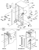 CABINET PARTS Diagram and Parts List for SBDE20TPE P1190904W E Amana Refrigerator