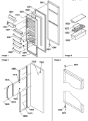 REF DOOR AND ACCESSORIES Diagram and Parts List for SX22SW P1190210W W Amana Refrigerator