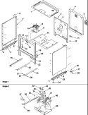 CABINET Diagram and Parts List for ARR6200W P1143455N W Amana Range