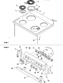 MAIN TOP AND BACKGUARD Diagram and Parts List for ARR6200W P1143455N W Amana Range