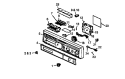 CONTROL PANEL ASSY Diagram and Parts List for ADU6000CB P1199004W Amana Dishwasher