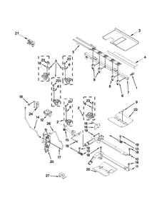Part Location Diagram of 4011F476-51 Whirlpool BURNR-BASE