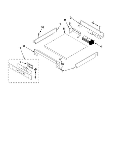 Control Panel Parts Diagram and Parts List for JJW2430WP01  Jenn-Air Wall Oven