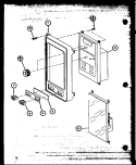 Page 7 Diagram and Parts List for MVH-1020 P7664703M Amana Microwave